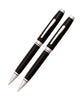 Cross Coventry Ballpoint Pen & Pencil Set- Black Lacquer