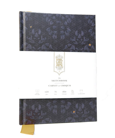 Ferris Wheel Press The Sketchbook A5 Enveloped in Rattan - Midnight