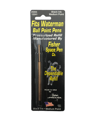 Fisher Ballpoint Refill for Waterman Pens - Black