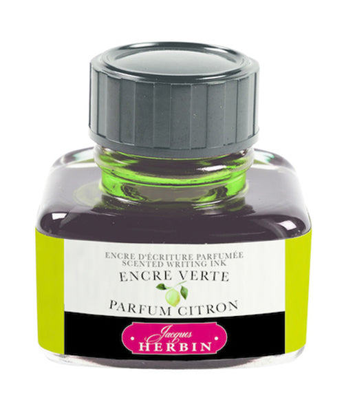J Herbin Scented Ink (30ml) - Green (Lemon scented)