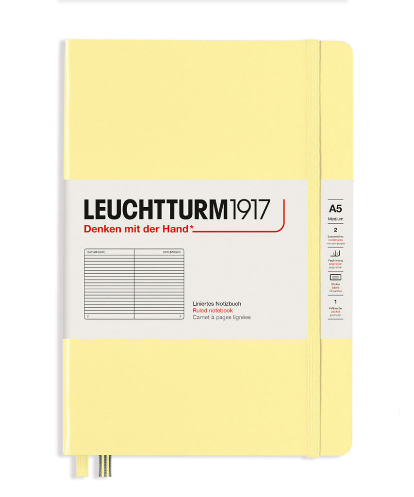 【未開封・4冊まとめ売り】LEUCHTTURM1917 A5 ノート 無地バニラ Leuchtturm1917 Medium (A5) Hardcover Notebook - Vanilla | The