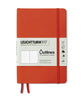 Leuchtturm1917 Softcover B6+ Outlines Notebook - Signal Orange