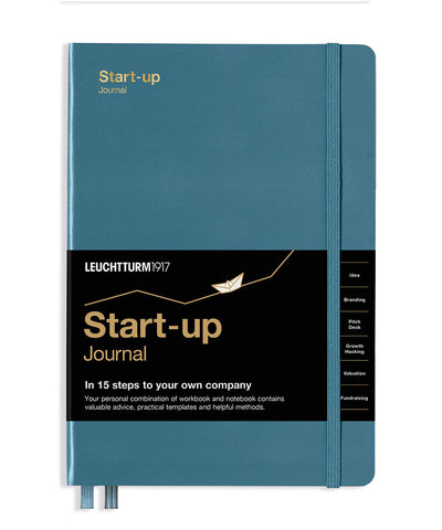 Leuchtturm1917 Medium (A5) Hardcover Start-up Journal - Stone Blue