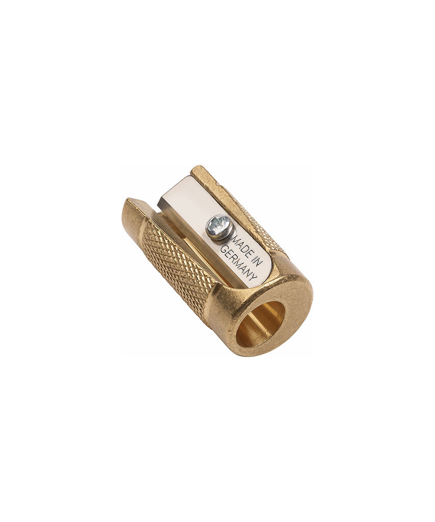 Mobius & Ruppert Professional Solid Brass Single Hole Wedge Pencil Sharpener - Germany