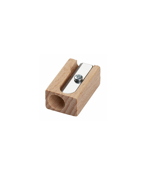 M+R Wooden Pencil Sharpener - Single Hole