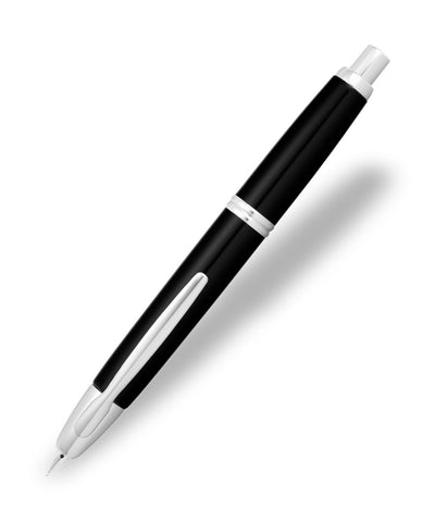Pilot Capless Rhodium Trim Fountain Pen - Black