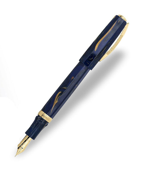 Visconti Medici Fountain Pen - Golden Blue